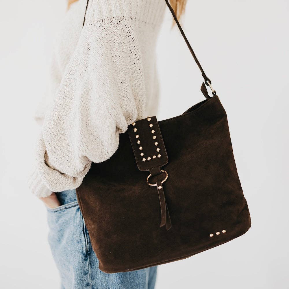 Rosemary Suede Bucket Bag