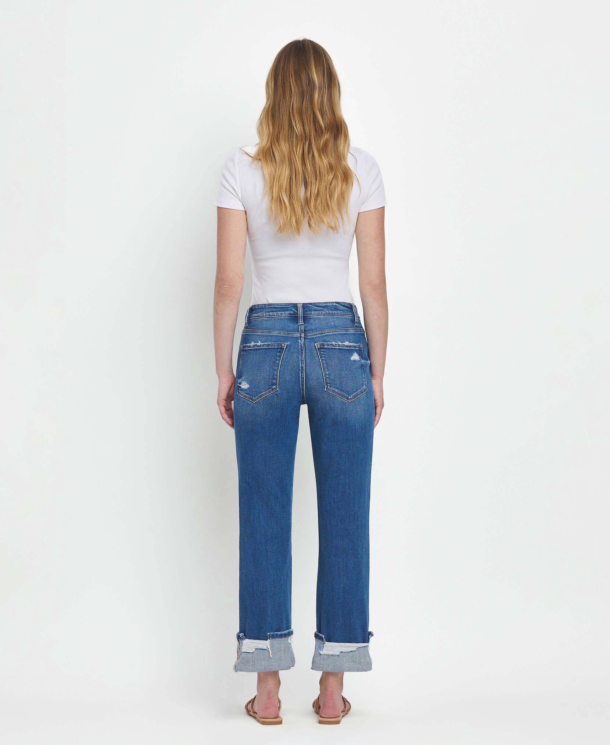 Daphne High Rise Cuffed Jeans