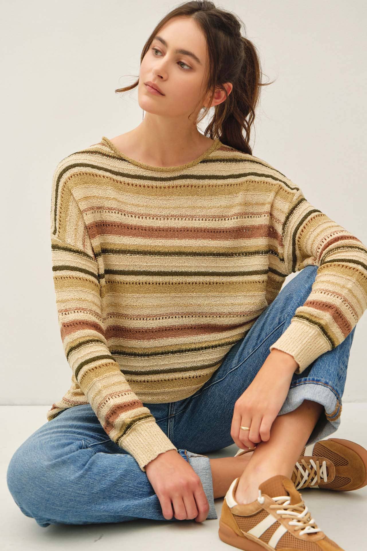 The Gracie Multi Striped Sweater