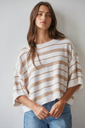 The Tatum Striped Short Sleeve Top
