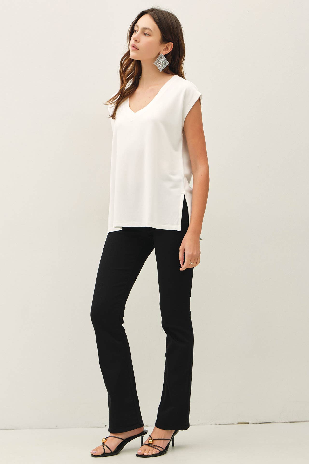 The Georgia Sleeveless French Terry Top