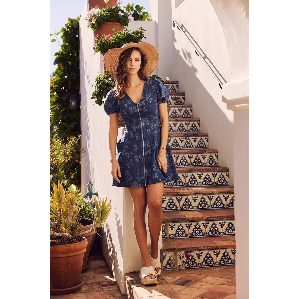 The Jolene Denim Fit and Flare Mini