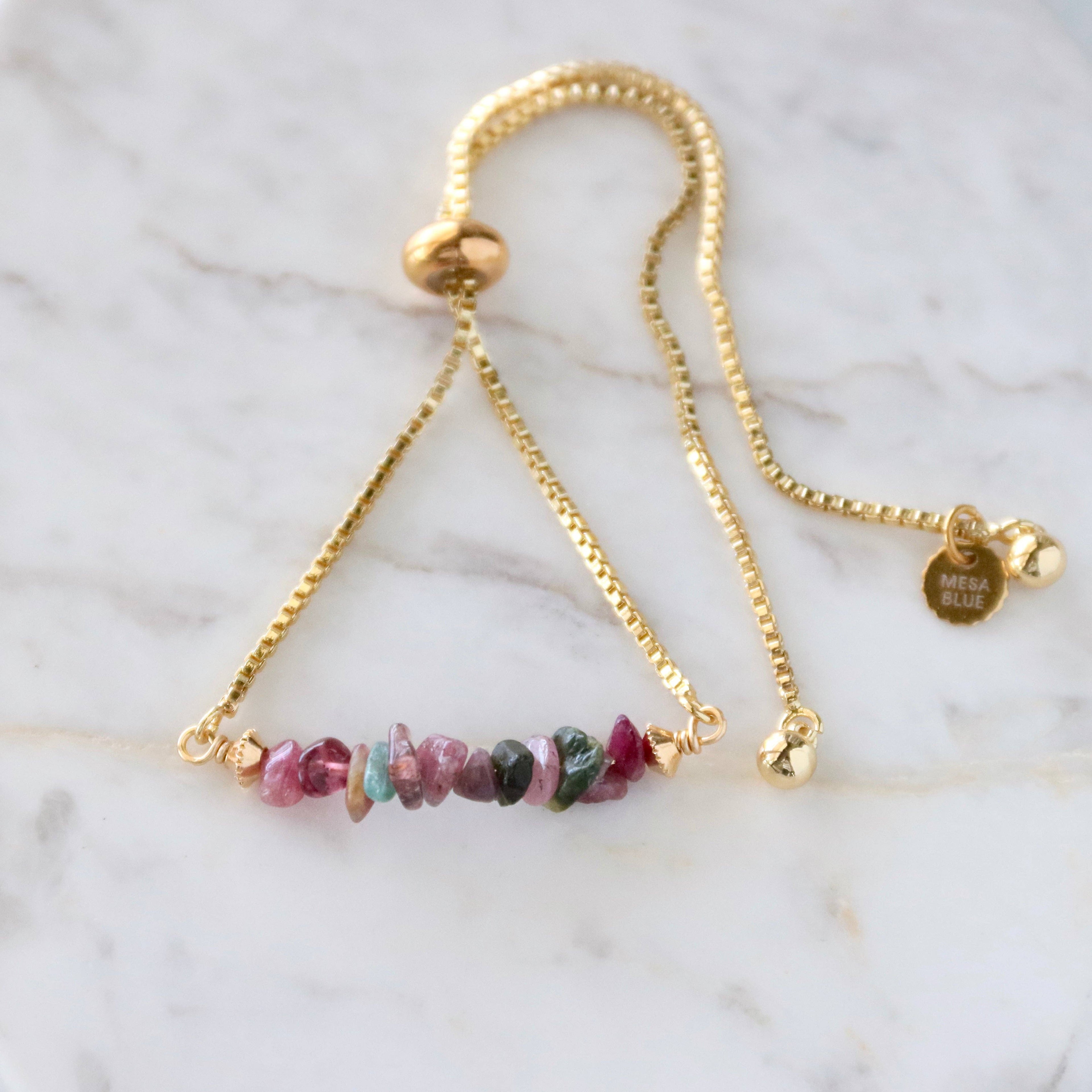 Stone Chip Adjustable Bracelet