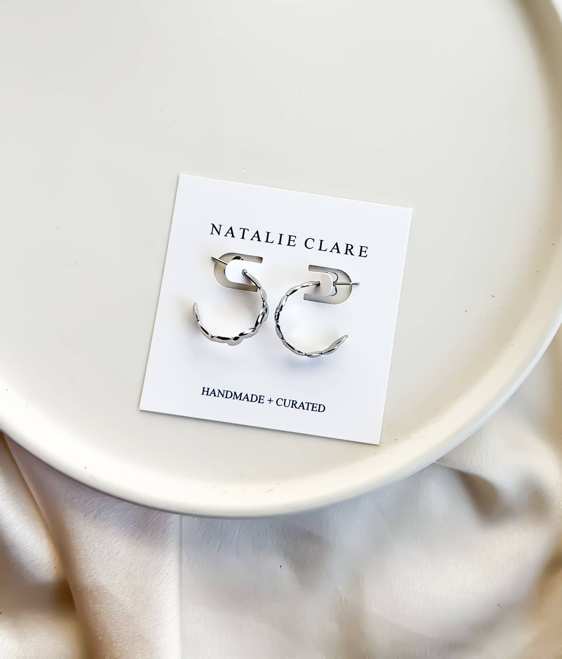 Silver Devil’s Ivy Hoops 