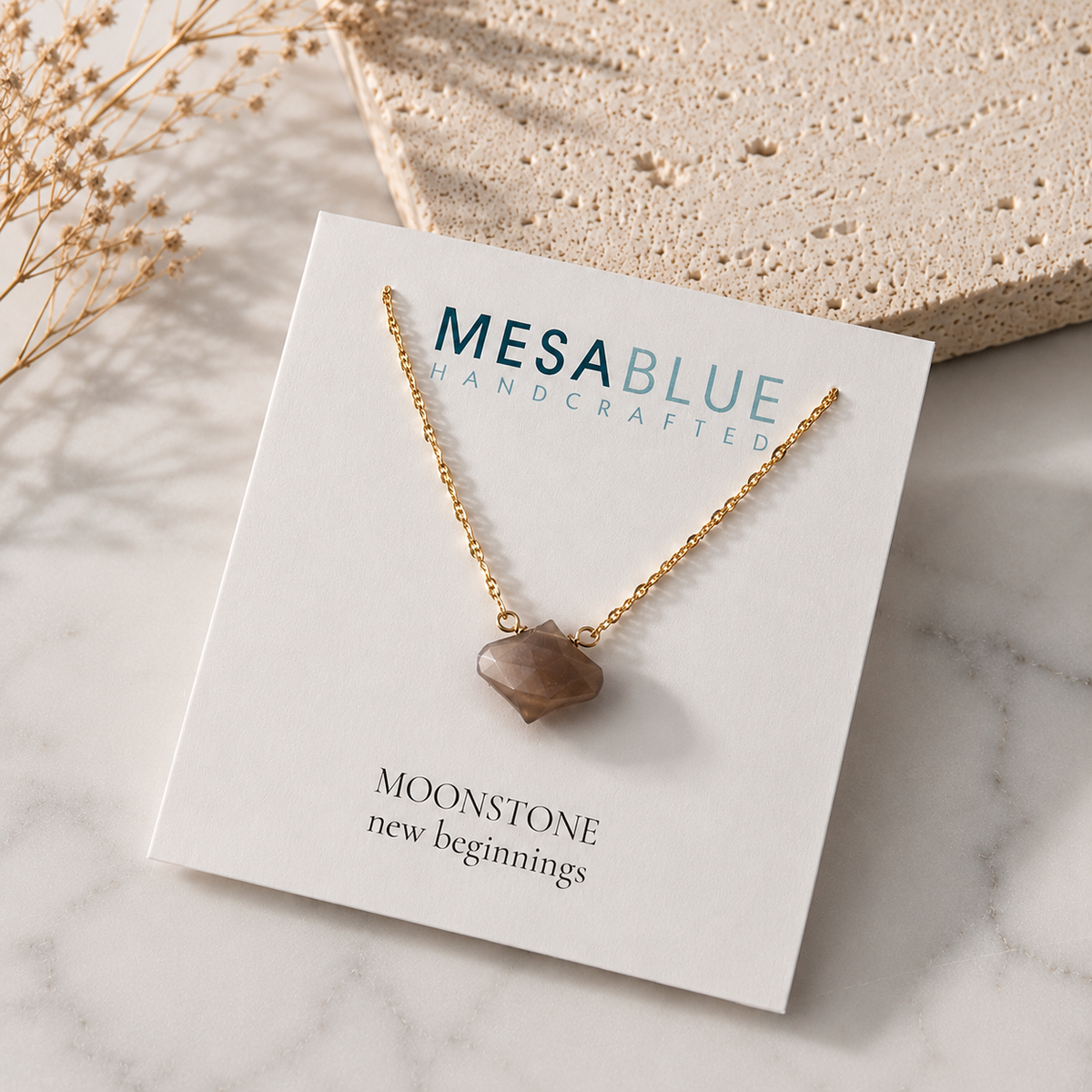 Chocolate Moonstone Necklace