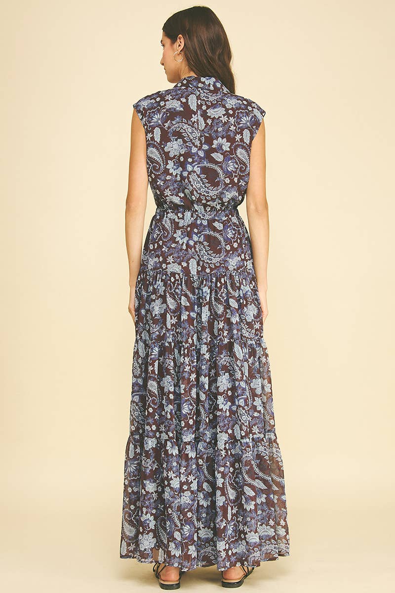 The Penelope Floral Print Tiered Maxi Dress