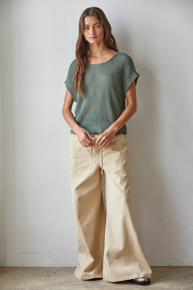 The Carla Short Sleeve Sweater