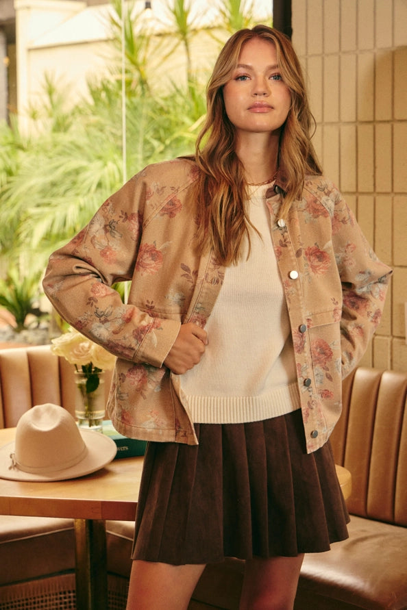 The Stassi Floral Utility Jacket