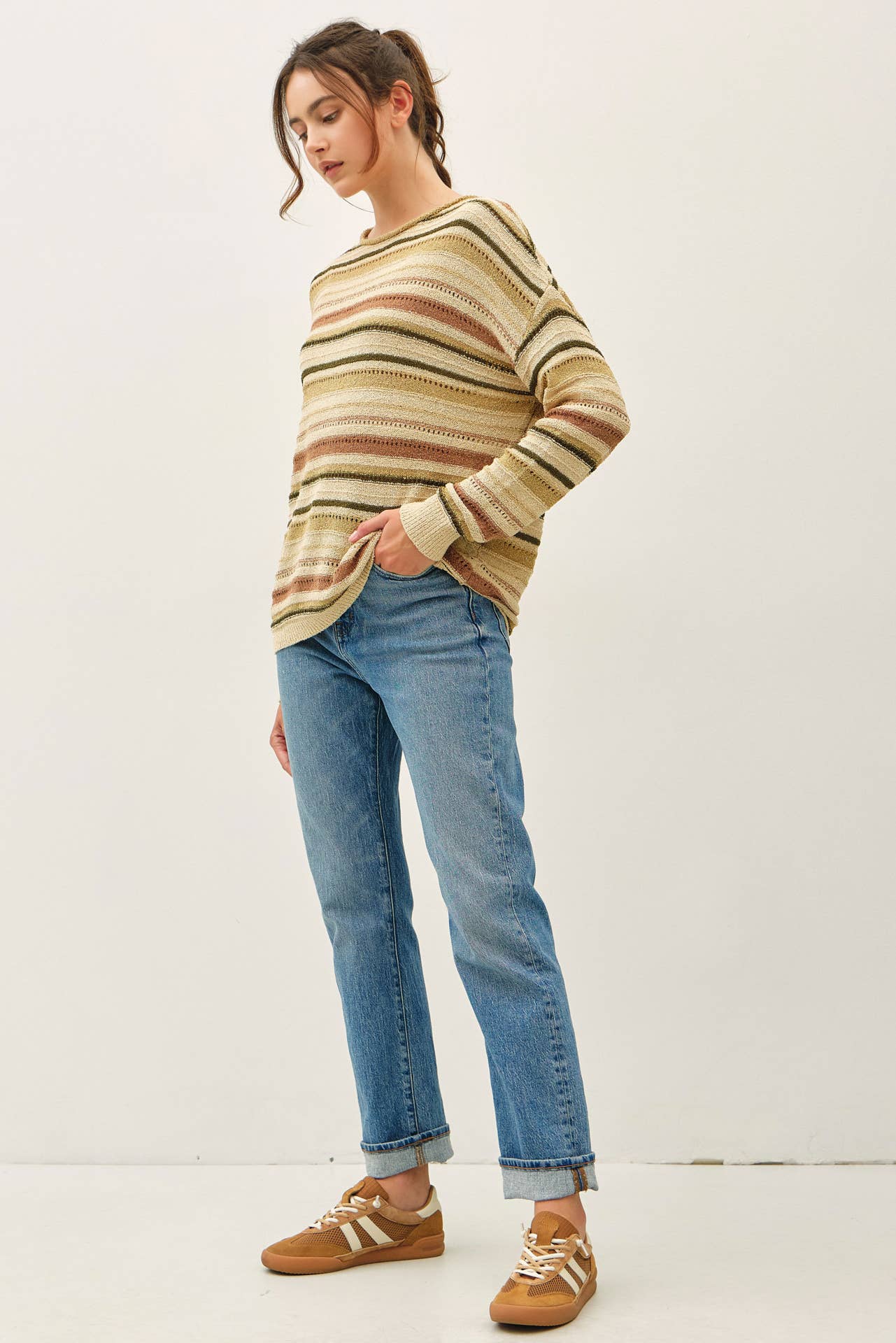 The Gracie Multi Striped Sweater