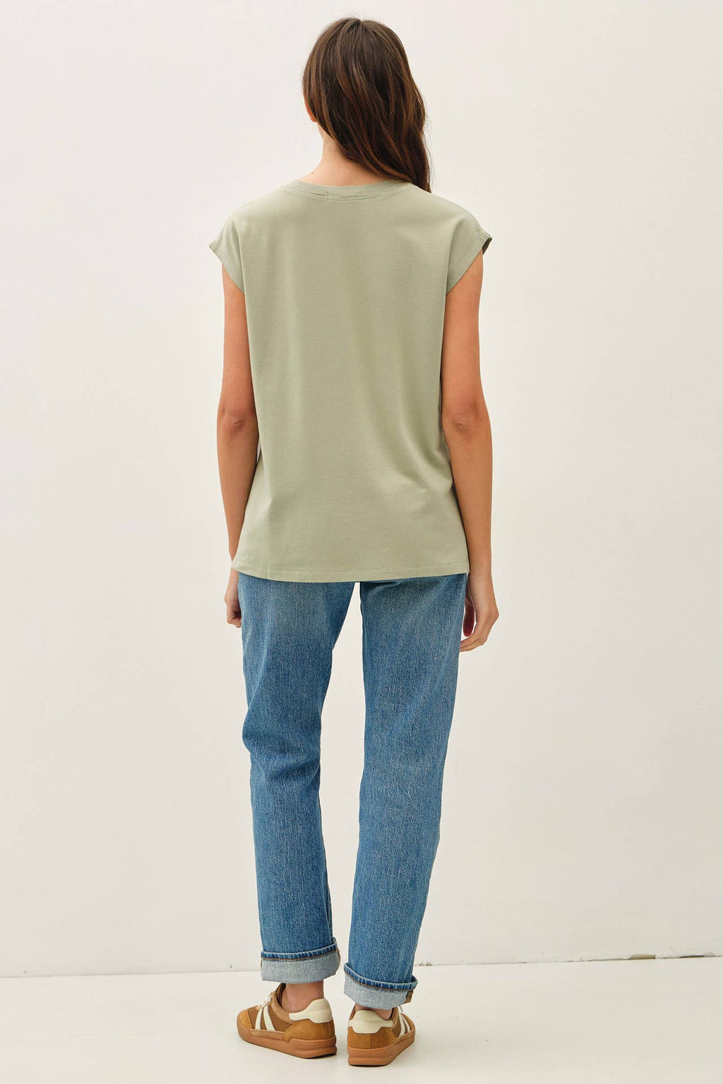 The Georgia Sleeveless French Terry Top