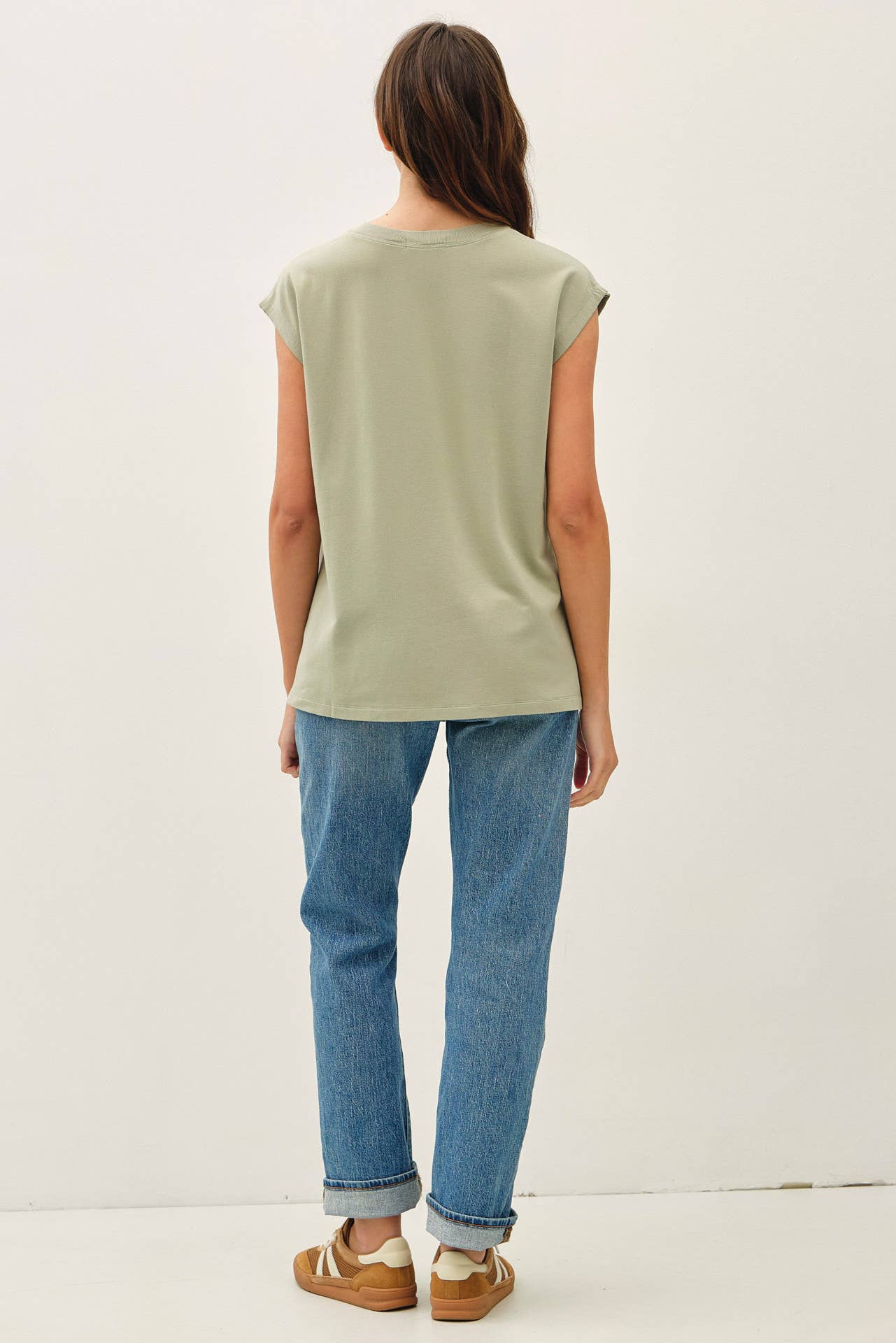 The Georgia Sleeveless French Terry Top