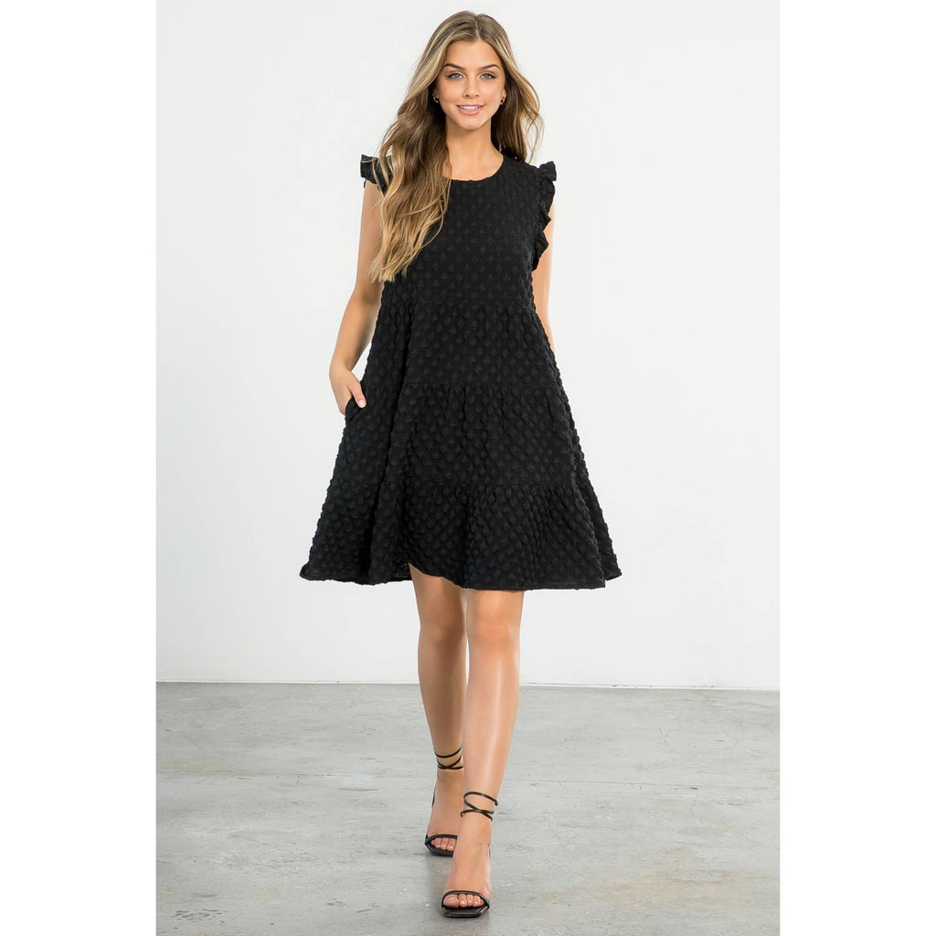 The Callie Tiered Textured Dress