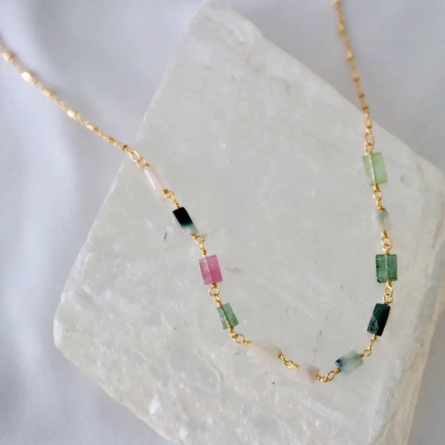 Tourmaline Bar Necklace