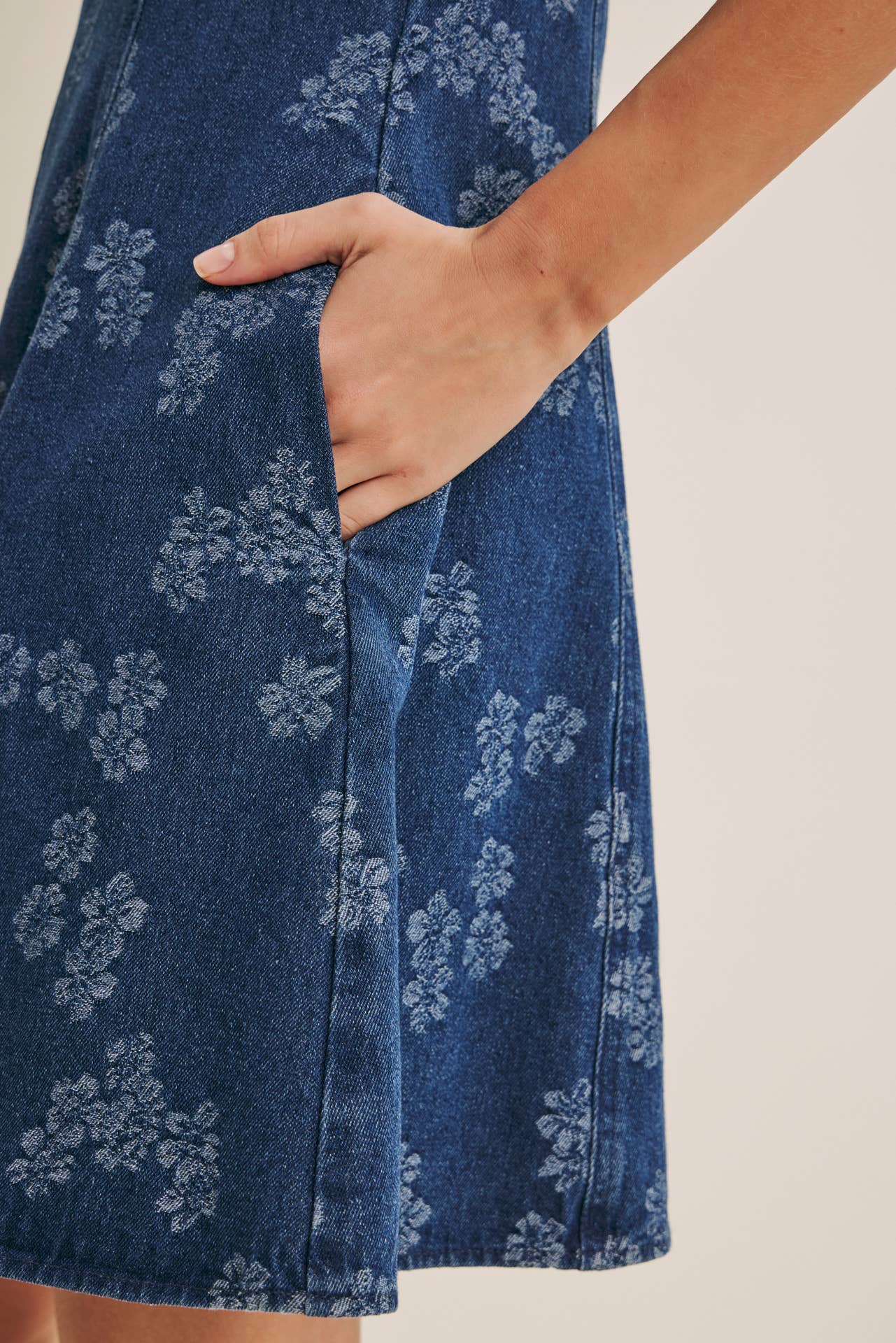 The Jolene Denim Fit and Flare Mini