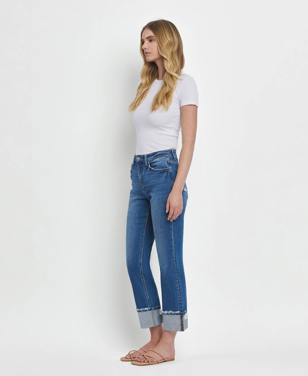 Daphne High Rise Cuffed Jeans