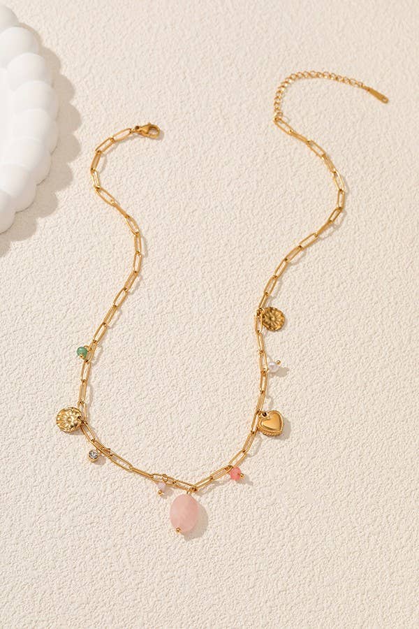 Stone Charm Necklace