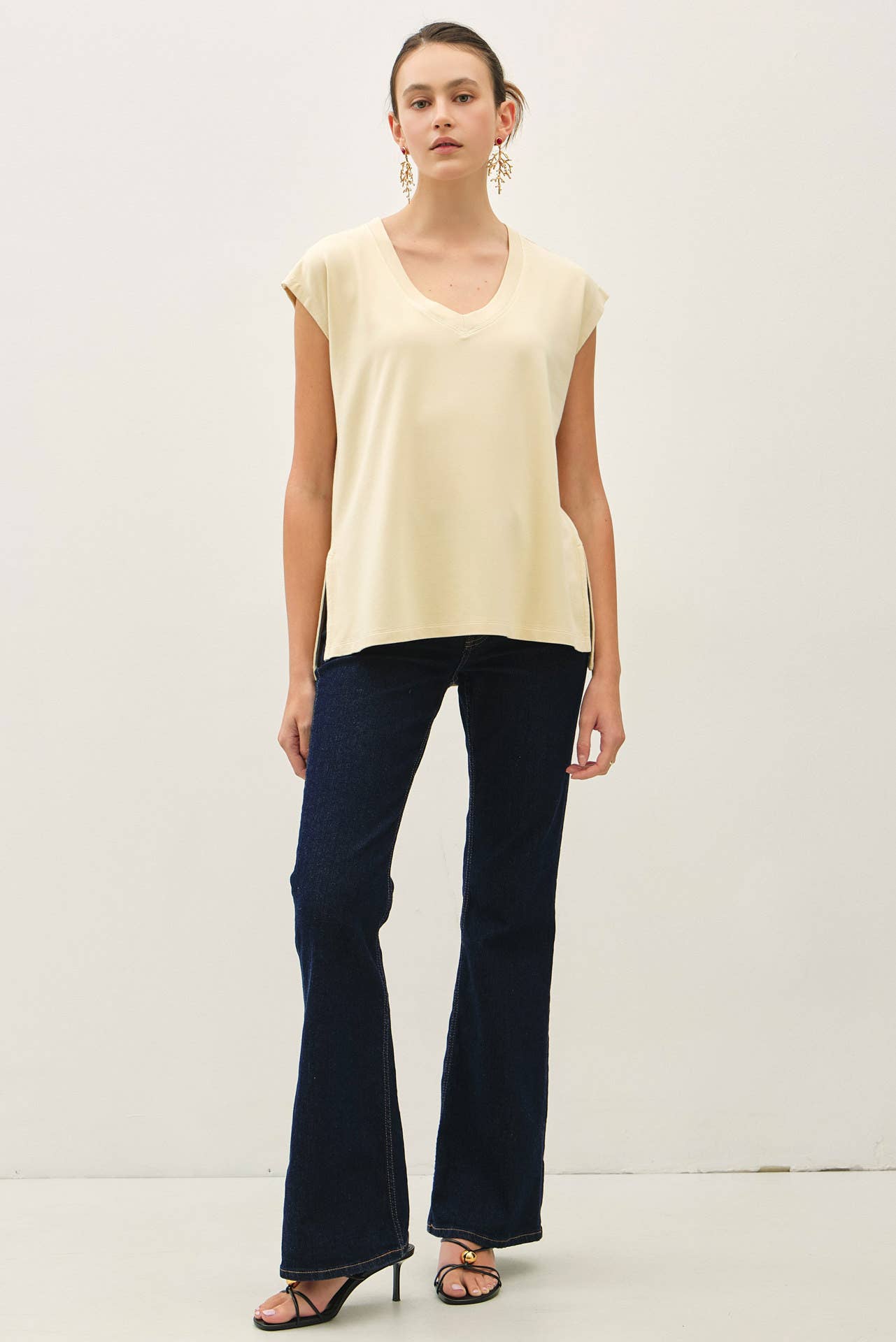The Georgia Sleeveless French Terry Top