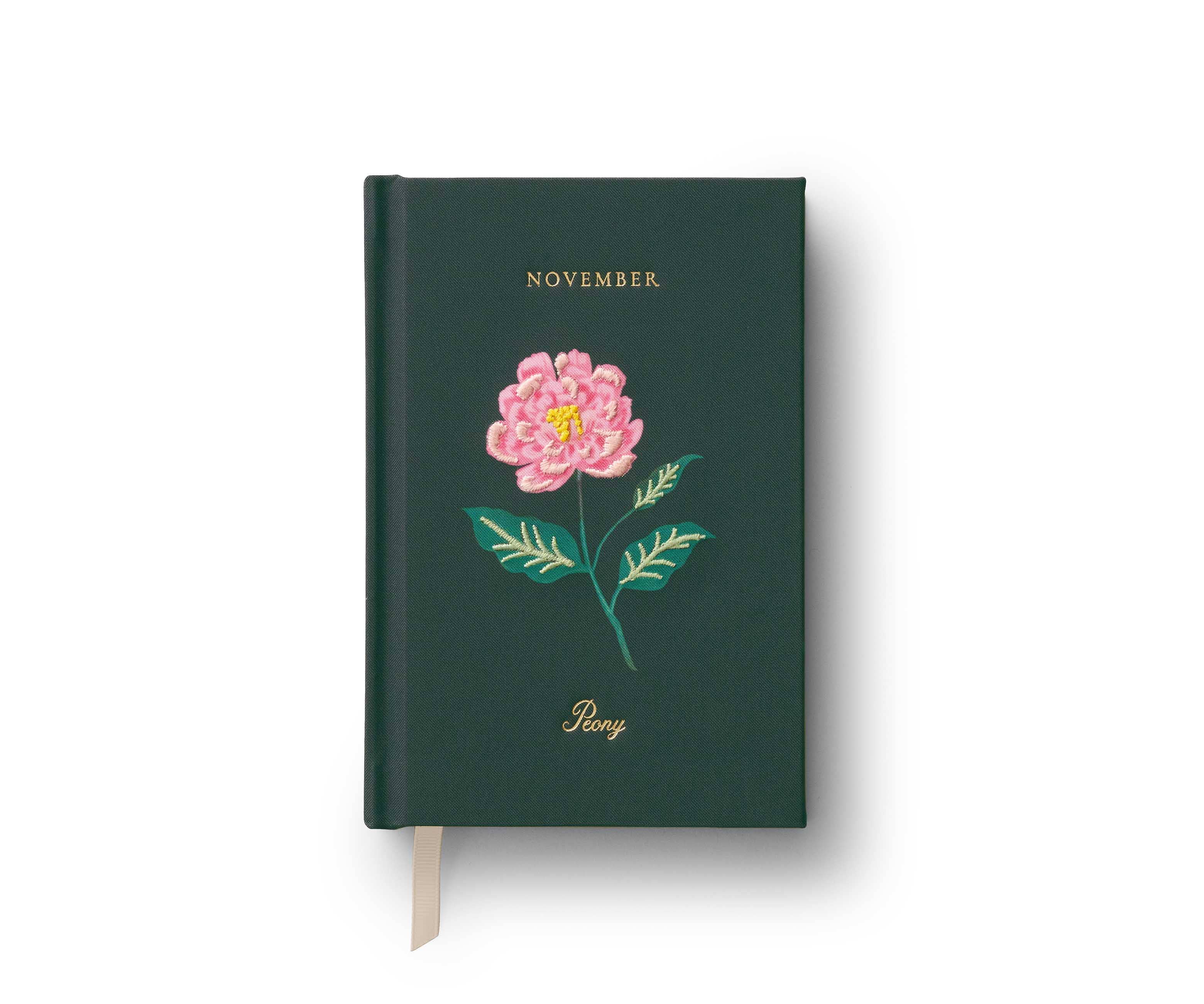 Birth Month Mini Embroidered Journal - November