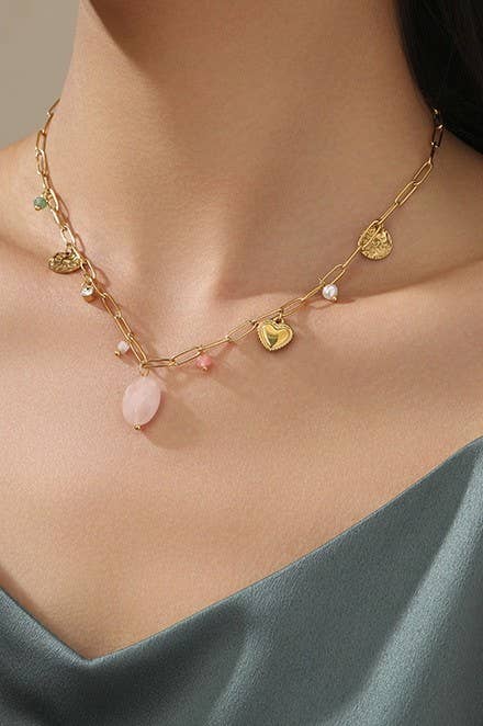Stone Charm Necklace