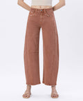 Copper High Rise Barrel Jeans