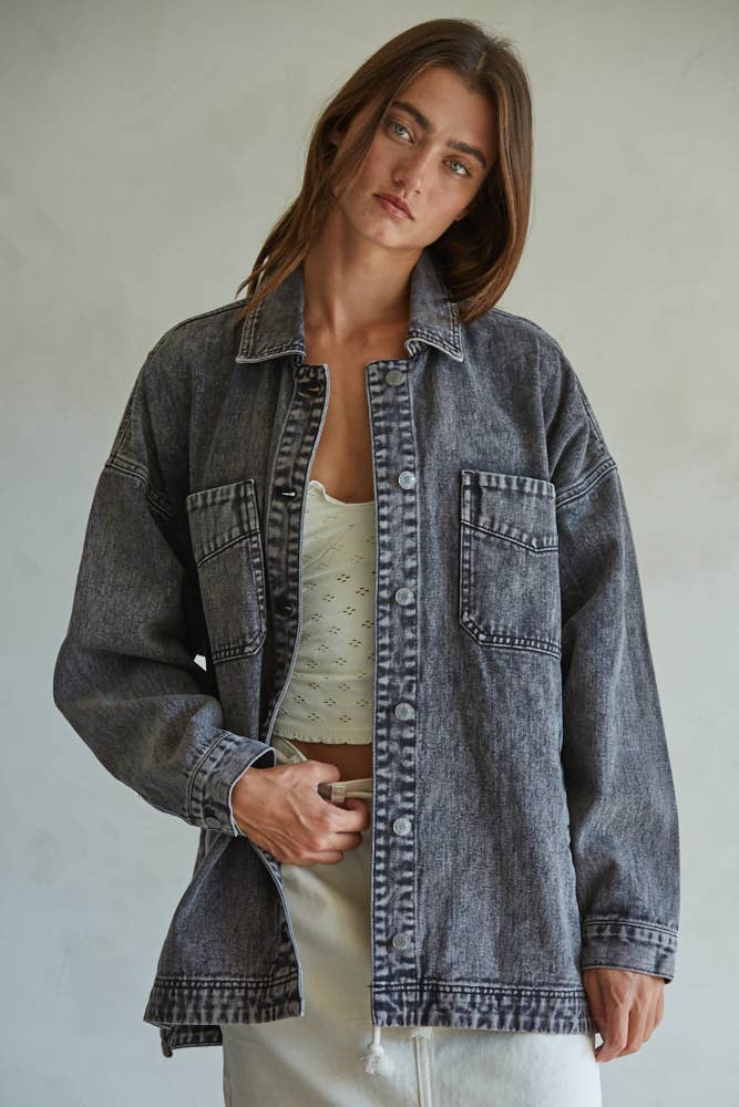 The Cindi Washed Denim Jacket