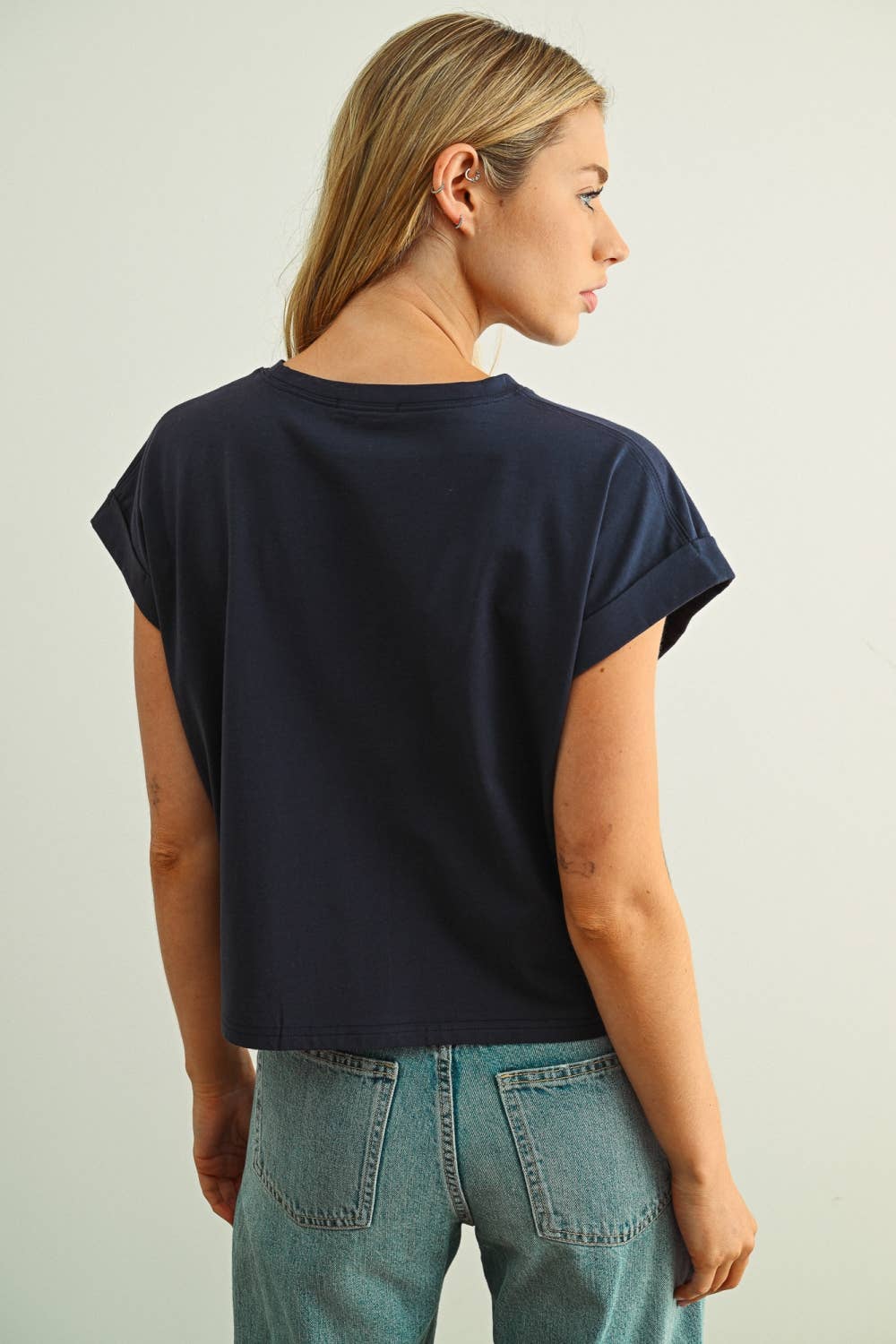 The Stormi Cuffed Sleeve Tee