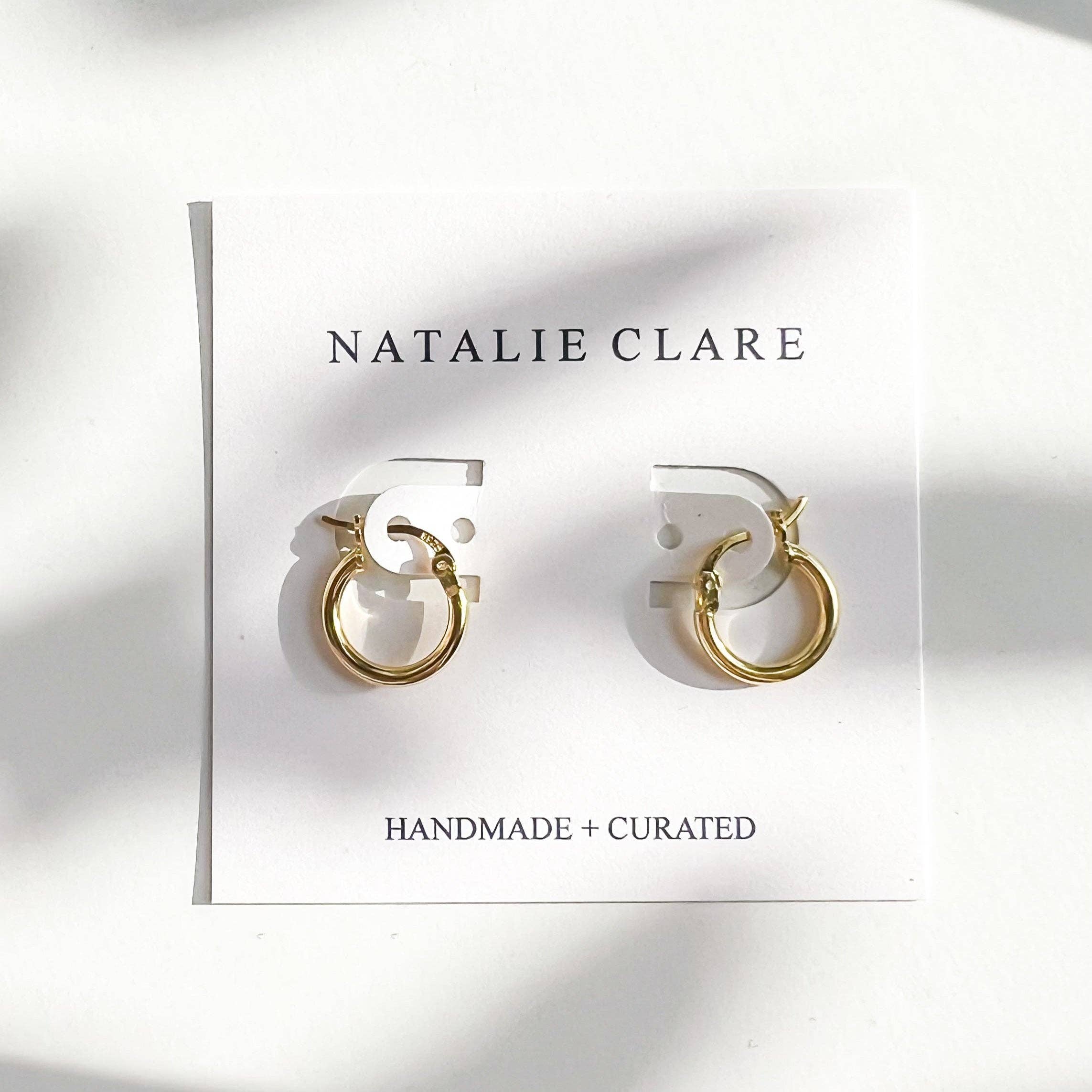 18k Gold Sterling Everyday Hoop