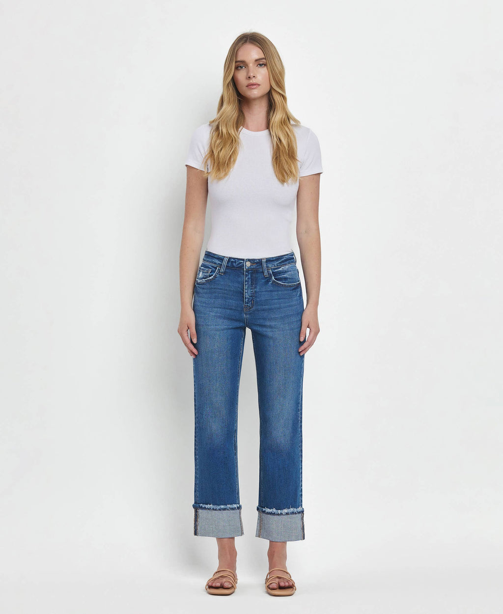 Daphne High Rise Cuffed Jeans
