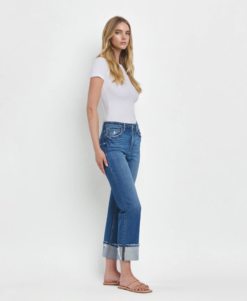 Daphne High Rise Cuffed Jeans