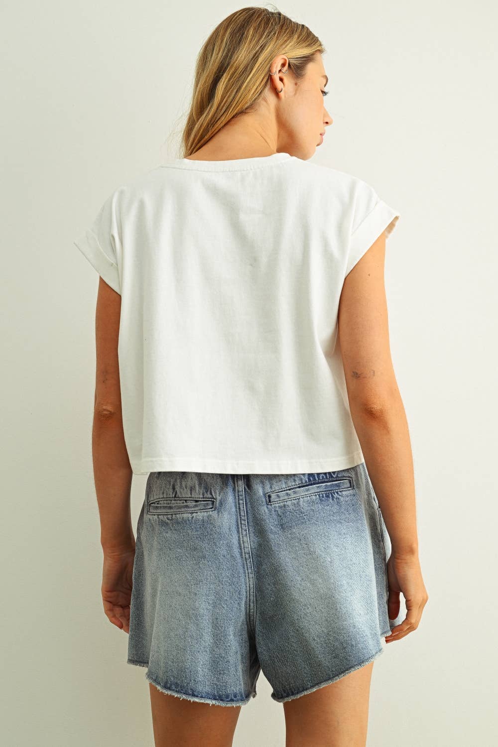 The Frances USA Floral Patchwork Tee