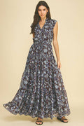 The Penelope Floral Print Tiered Maxi Dress