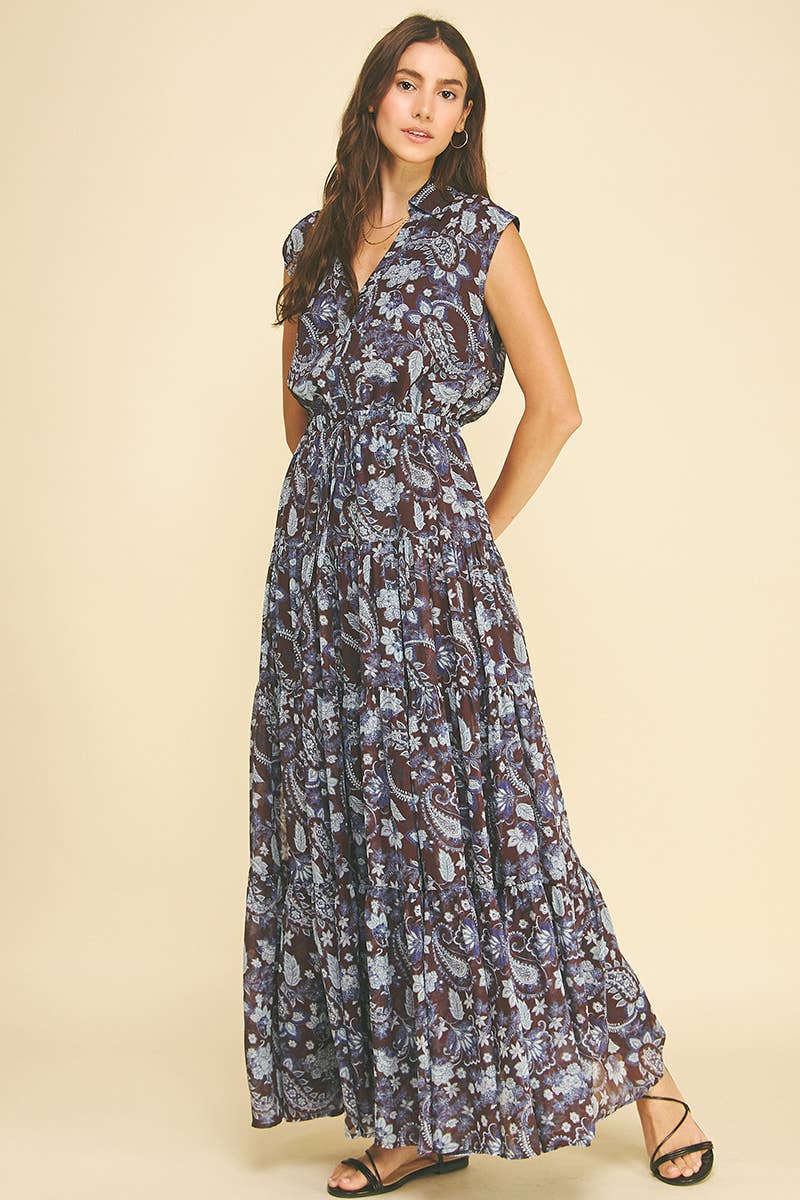 The Penelope Floral Print Tiered Maxi Dress