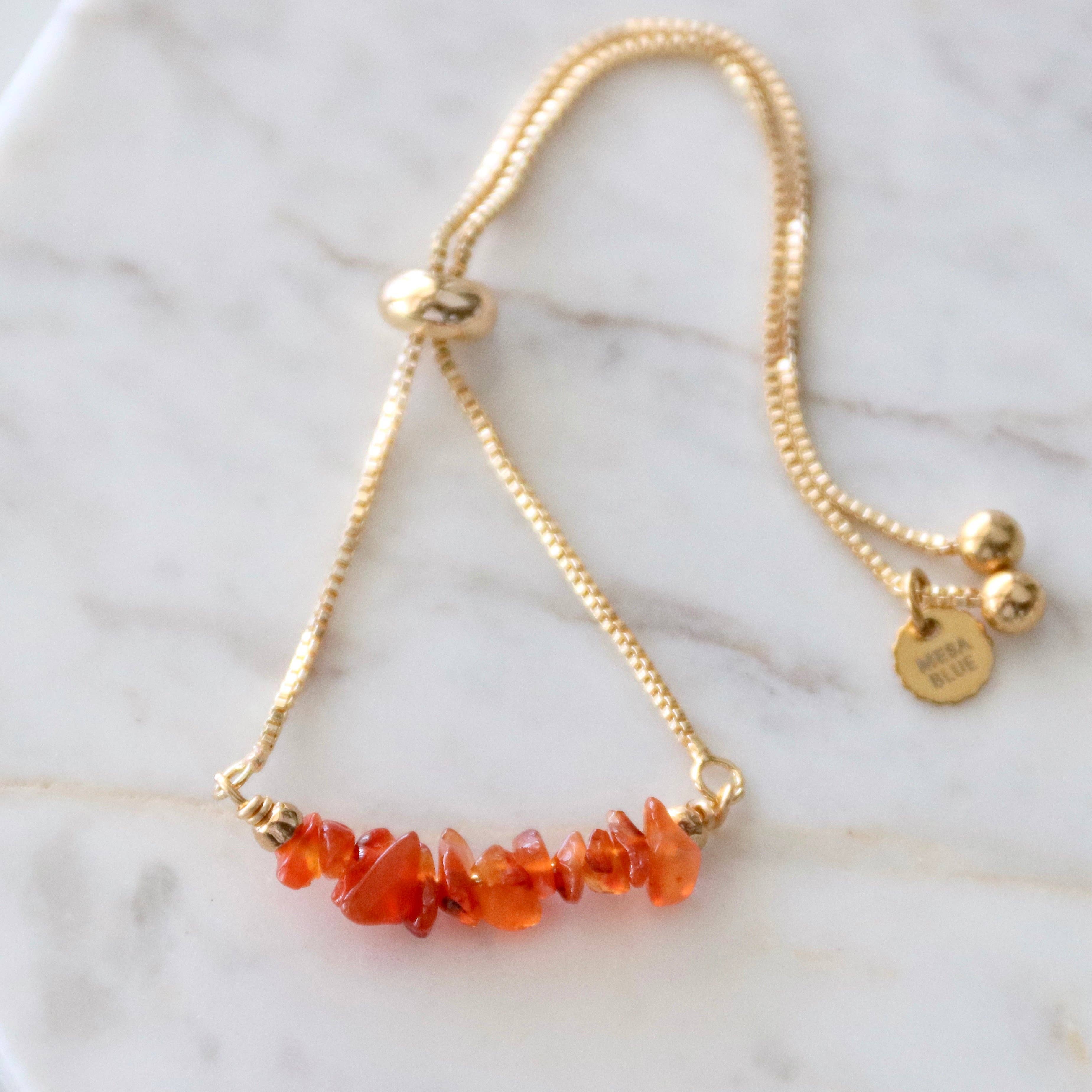 Stone Chip Adjustable Bracelet