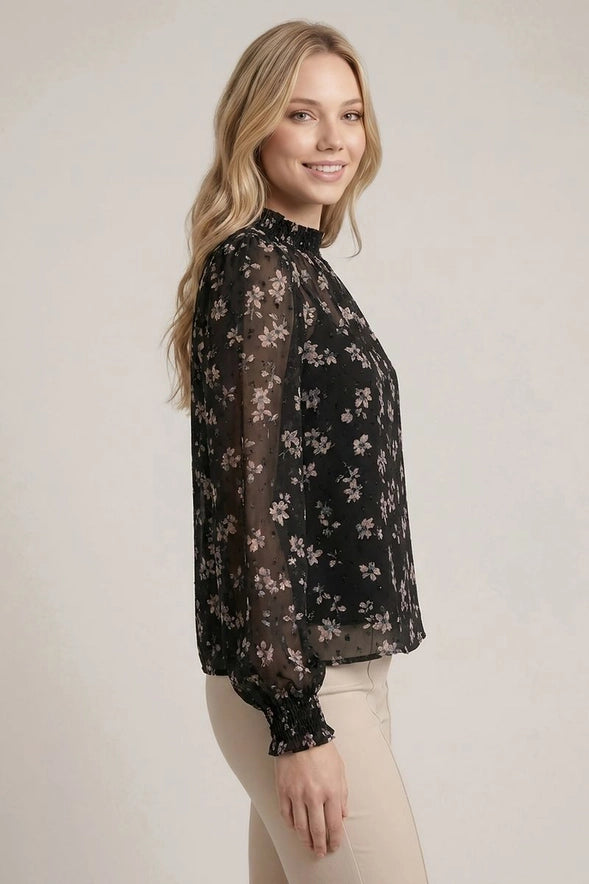 The Sutton Floral Long Sleeve Blouse