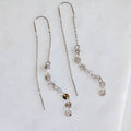 Coin Threader Earrings - Silver