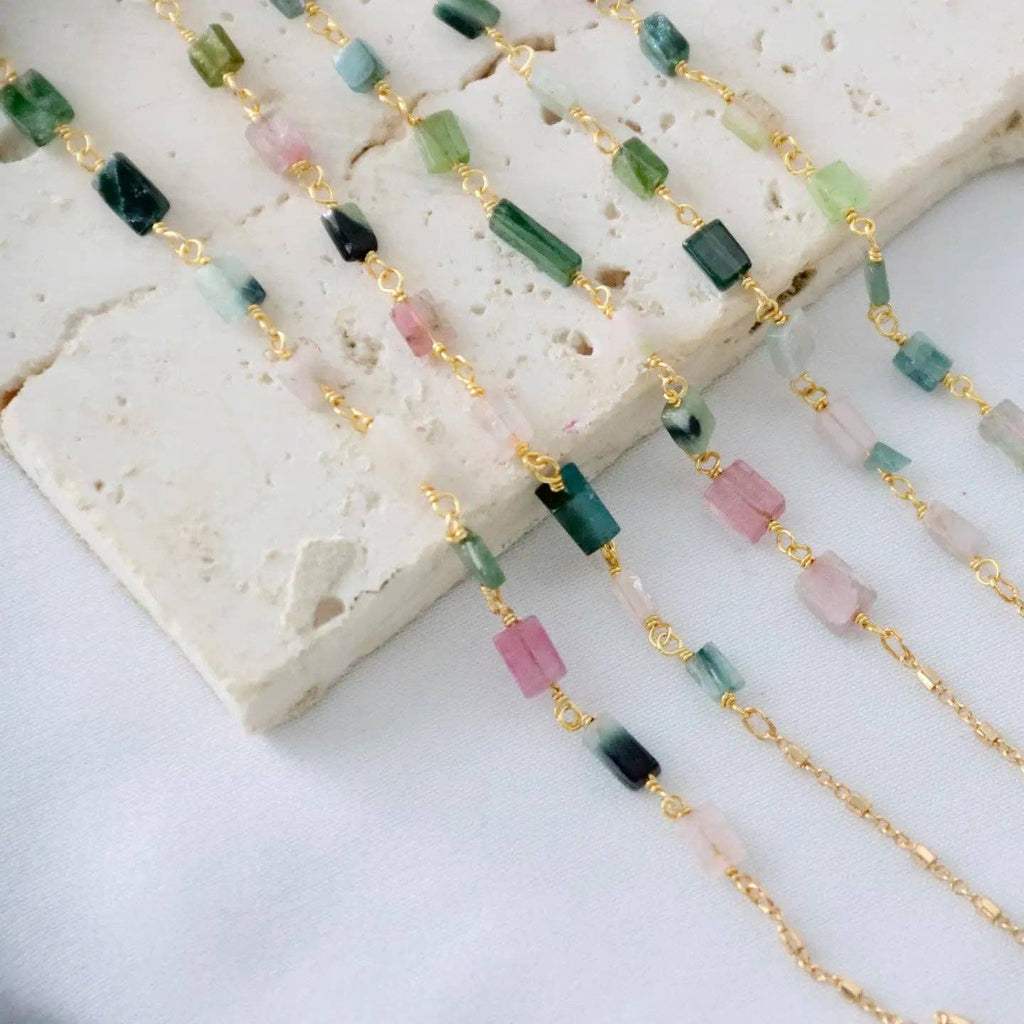 Tourmaline Bar Necklace