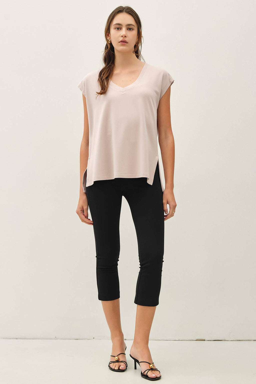 The Georgia Sleeveless French Terry Top