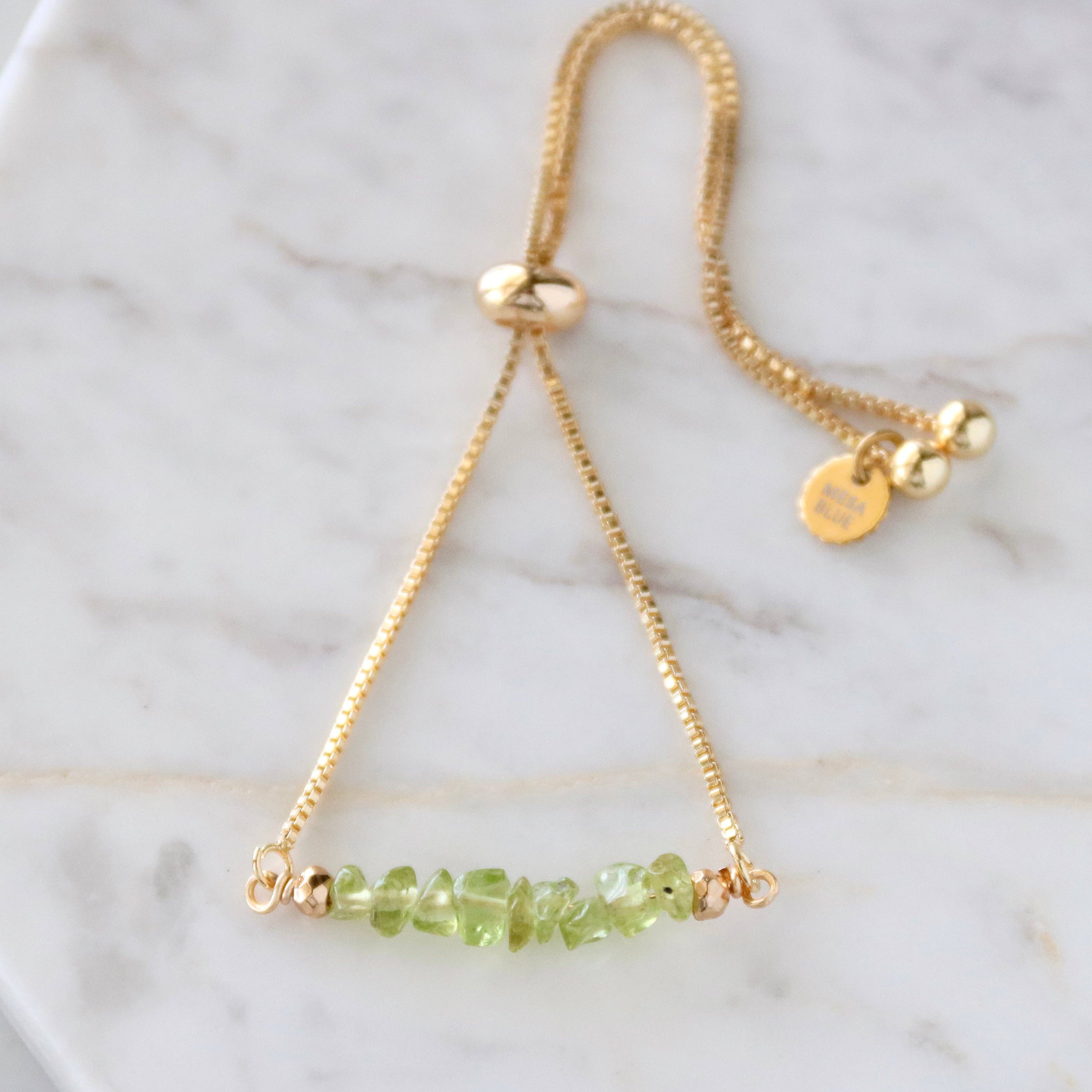 Stone Chip Adjustable Bracelet