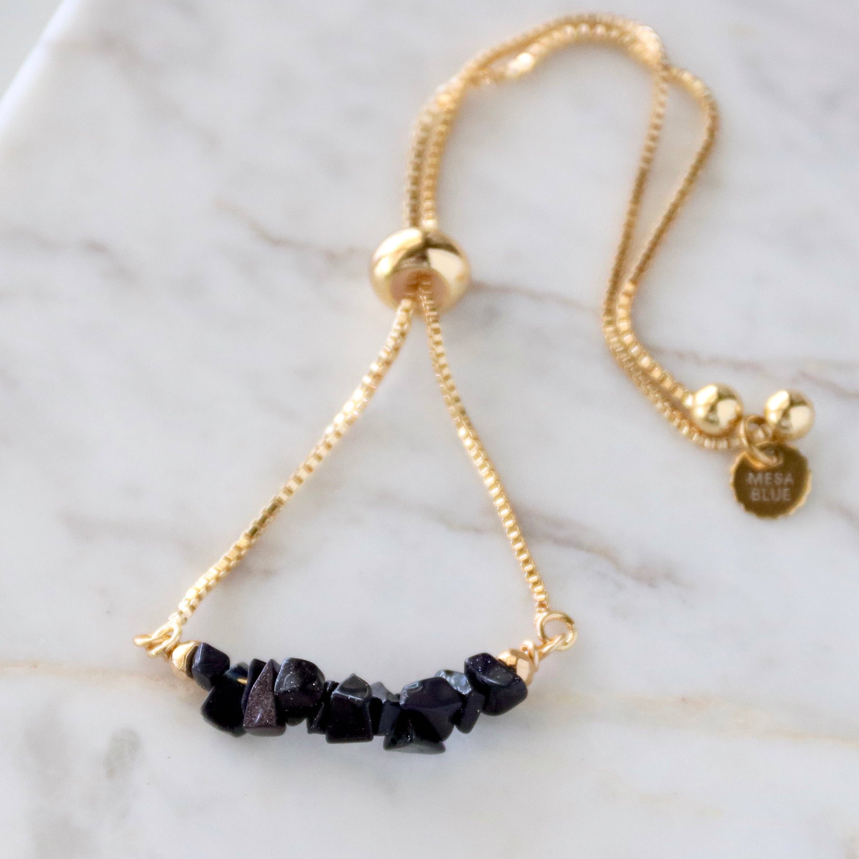 Stone Chip Adjustable Bracelet
