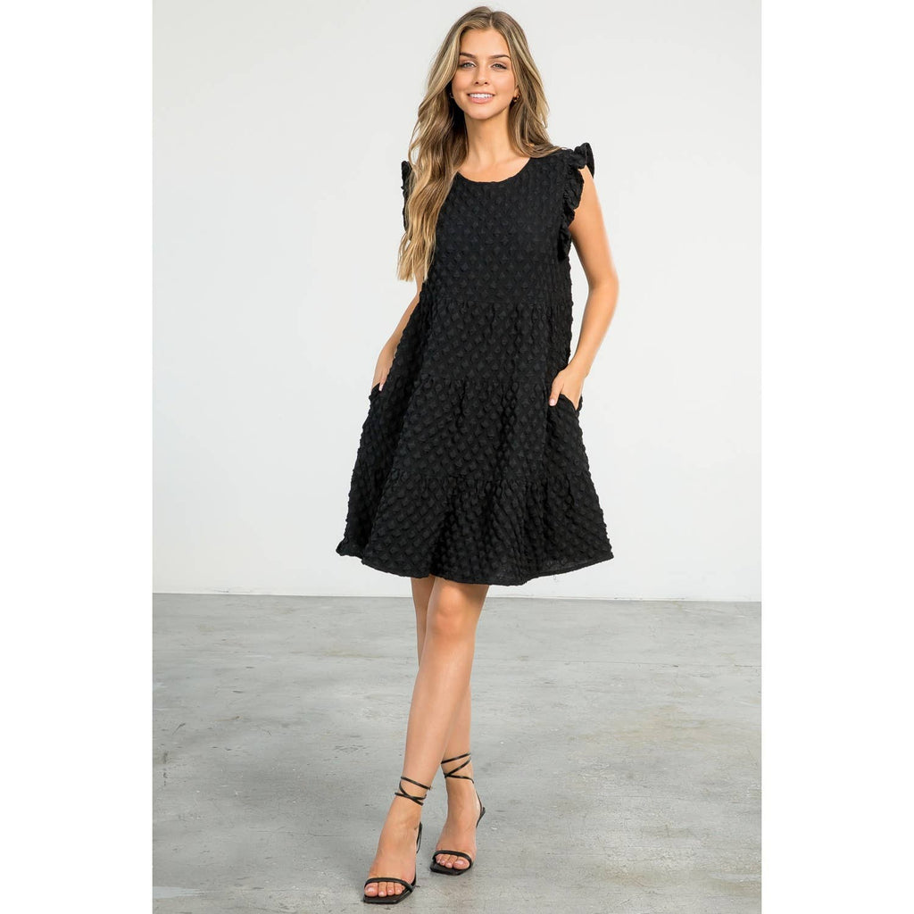 The Callie Tiered Textured Dress