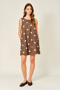 The Kyra Polka Dot Sleeveless Dress