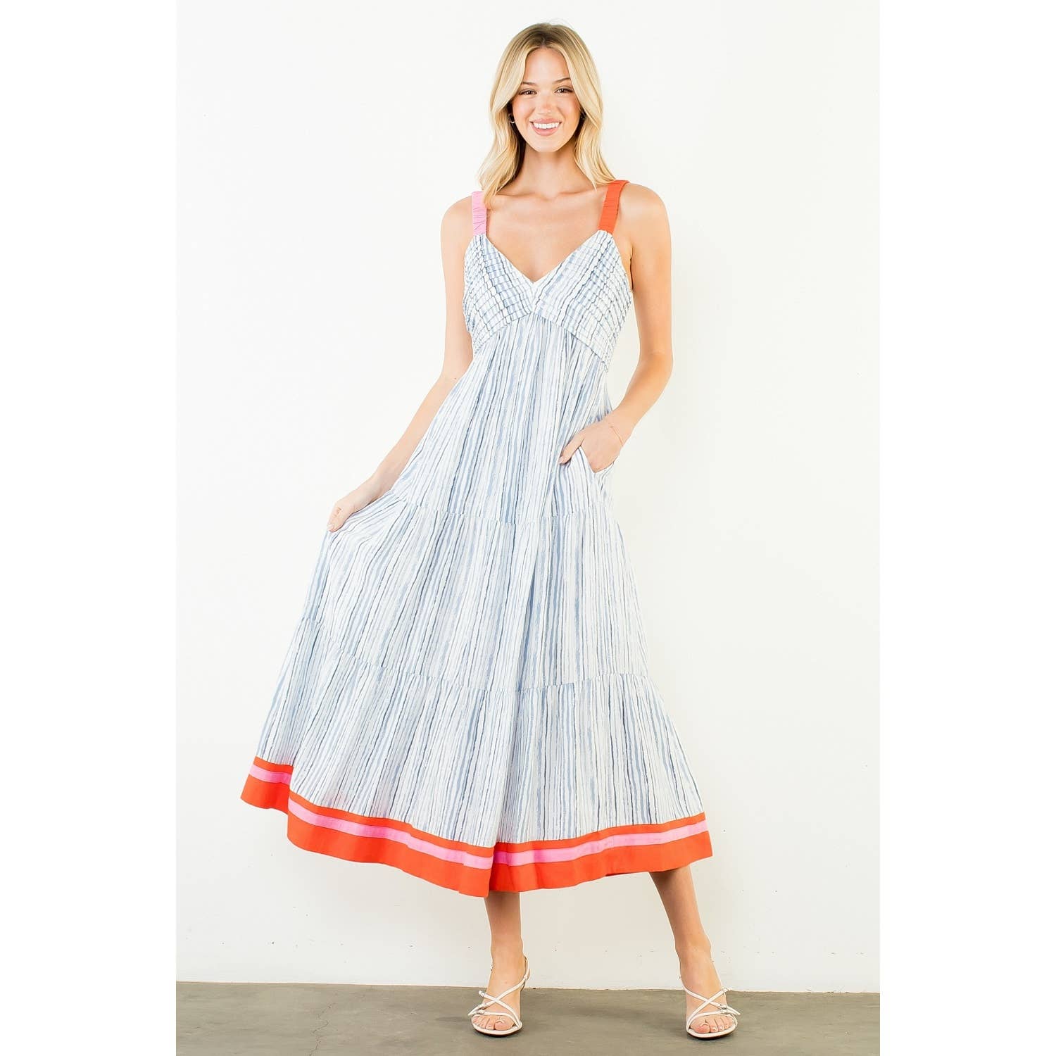 The Angelina Striped Dress