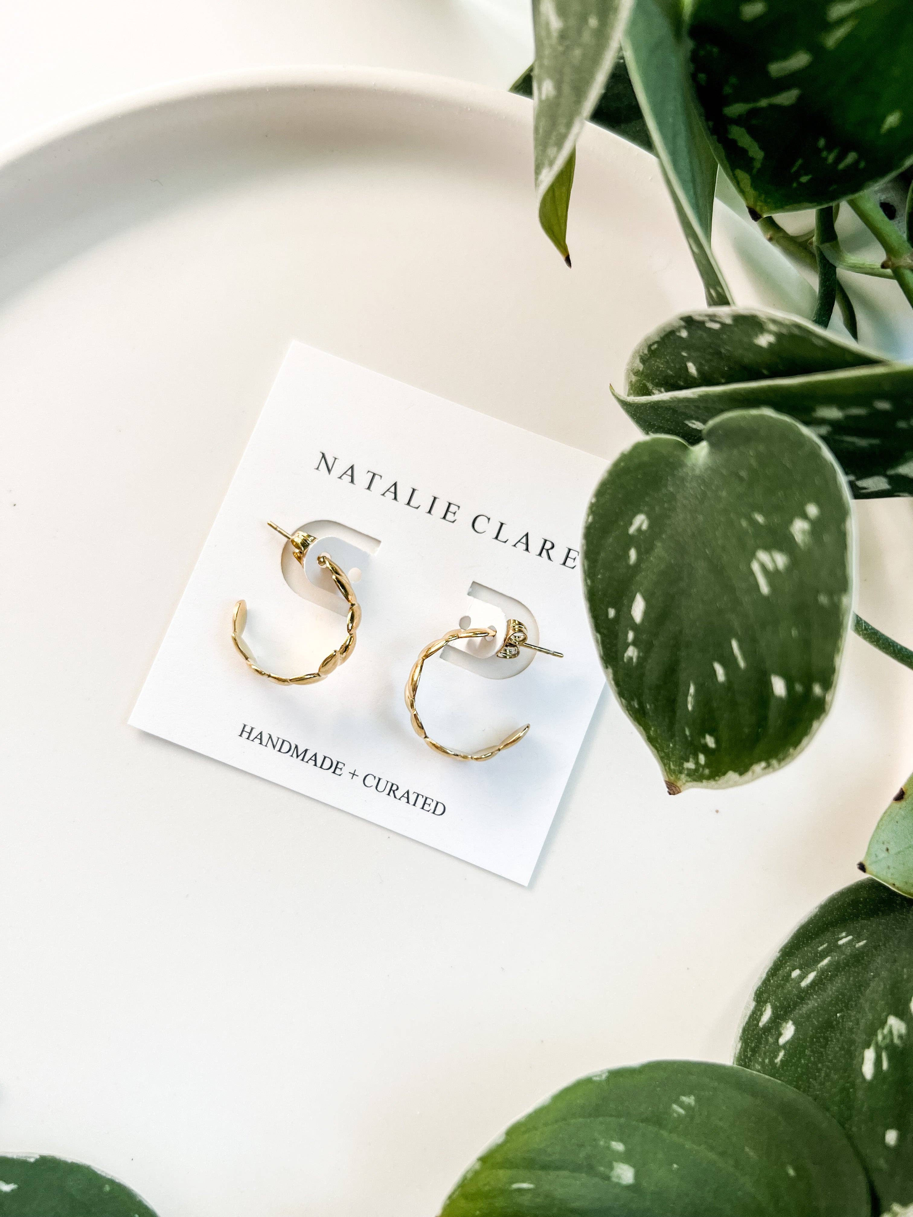 Gold Devil’s Ivy Hoops