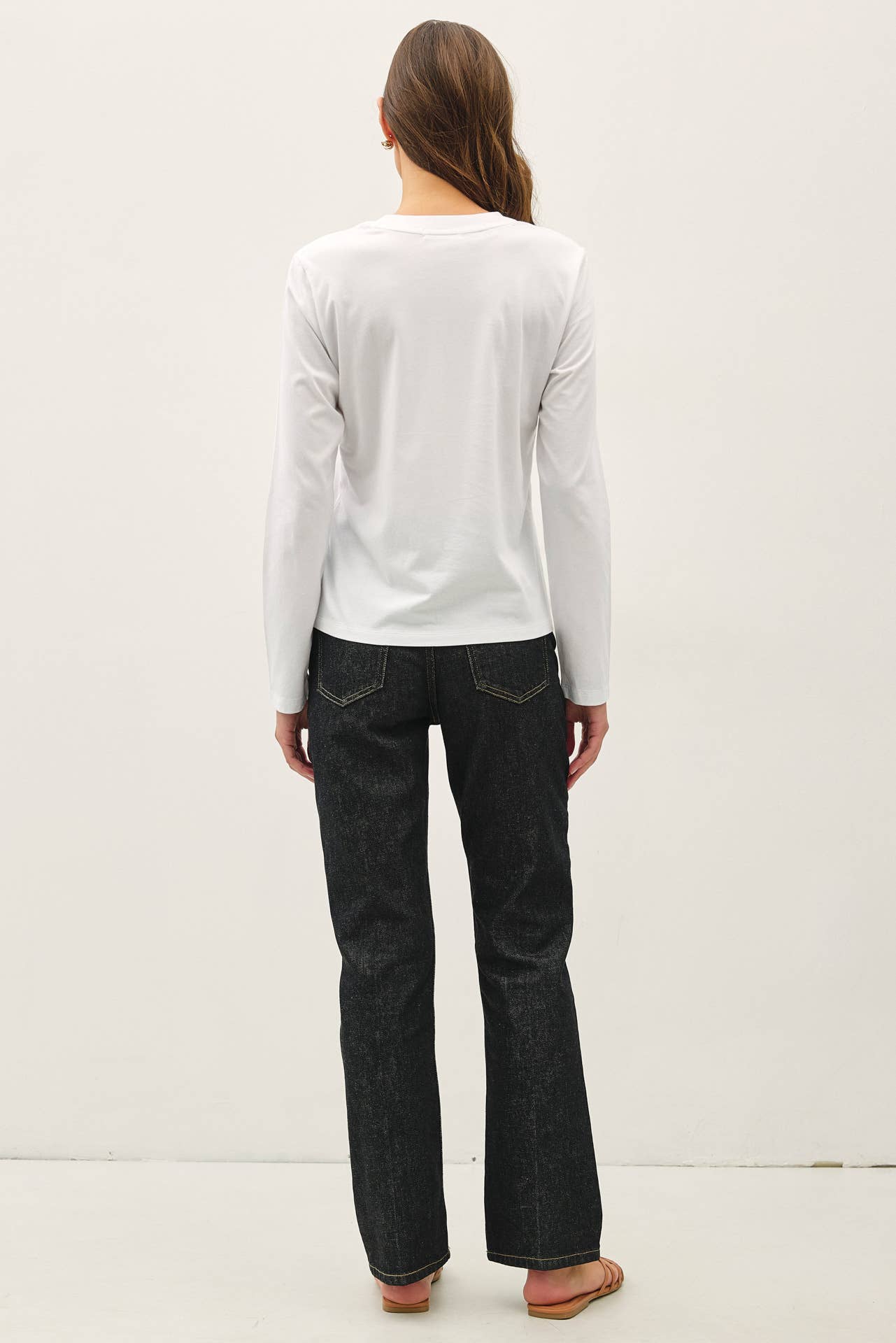 The Rory Garment Washed Long Sleeve Top