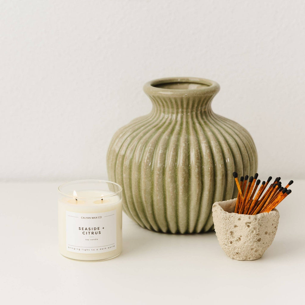 Seaside + Citrus - Glass Tumbler Soy Candle