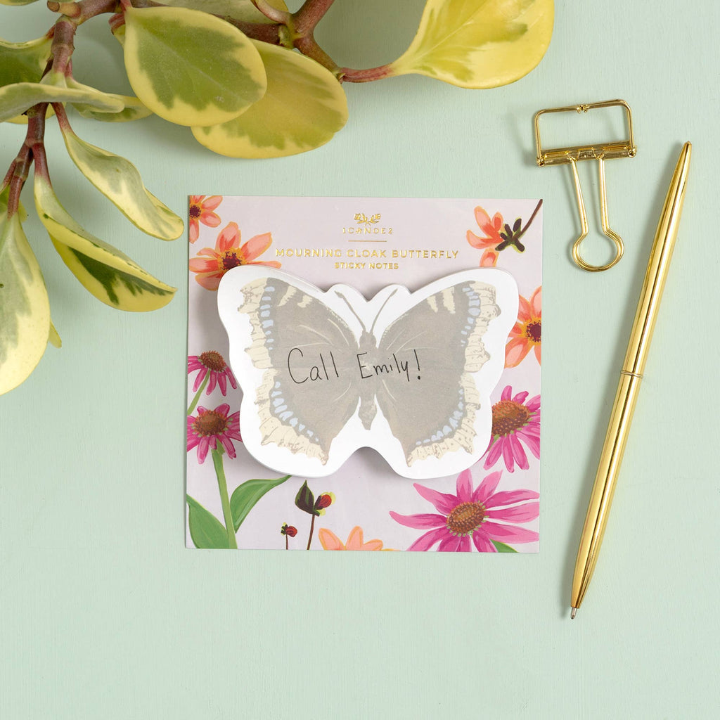Mourning Cloak Butterfly Sticky Notes