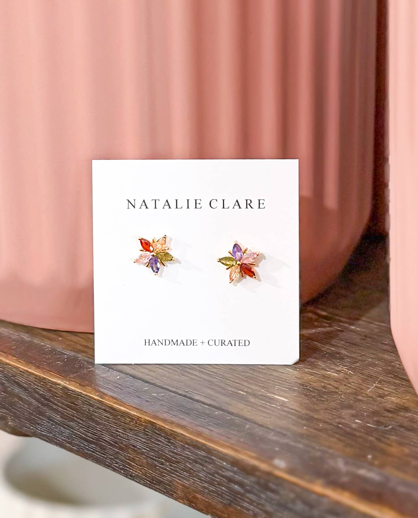 Star Gemstone Stud Earrings
