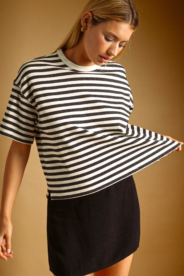 The Parker Striped Short Sleeve Tee