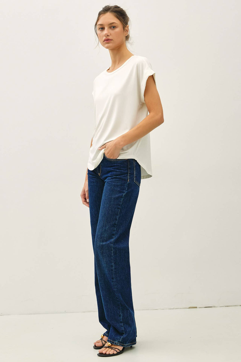 The Dahlia Dolman Cap Sleeve Tee