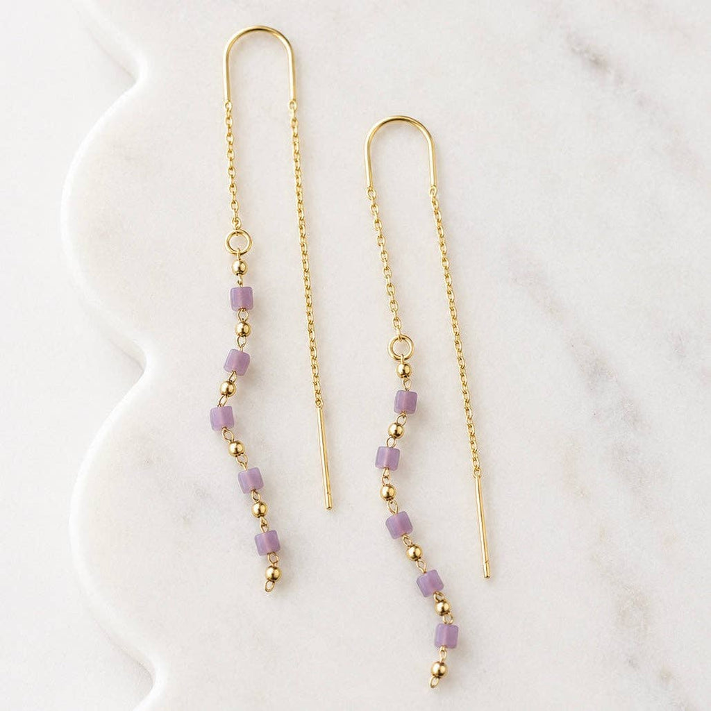 Beaded Threader Earrings